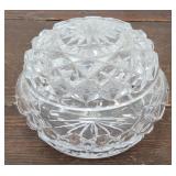 Lovely cut glass powder jar