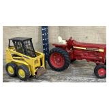 John Deer skid steer & International tractor
