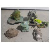 Box of garden frogs and toads