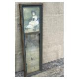 Trumeau mirror w/ very antiqued glass approx