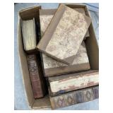 Antique box of books Stevensonï¿½s works