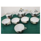 Tea set with lithopayne geisha girl