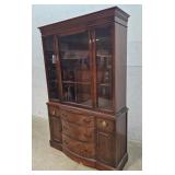 Mengle mahogany China cabinet 46"16"72"