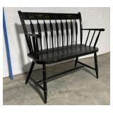 Nichols and Stone arrow back Deacon bench