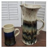 2pcs studio pottery