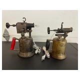 2 ï¿½ electrifiedï¿½ vintage torches with flame