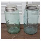 2 patent 1858 Mason jars