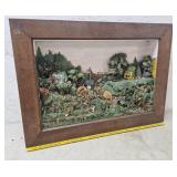 Victorian Village scene Diorama