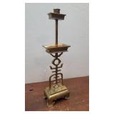 Tall brass candlestick - heavy
