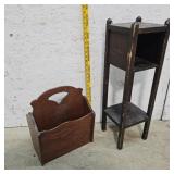 Small stand, magazine holder