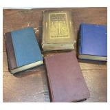 4 vintage Dictionaries