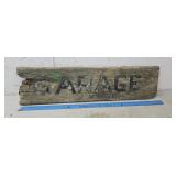 Garage sign