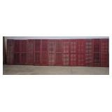 14 red shutters 14"54"