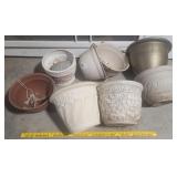 Large lightweight flower pots