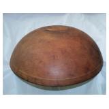 Antique Primitive Turned Wooden Dough Bowl Out of