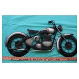 Motorcycle Steel Wall Sculpture 25" long 13" tall