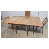 Heywood Wakefield Rock maple gate leg table 2