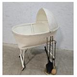 Bassinet, fireplace set