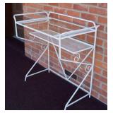 Mid Century Wrought Iron w/ Glass Patio / Balcony