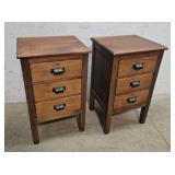 2 mahogany end stand/night stand