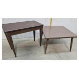 Piano bench, small table