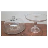 Beautiful cake pedestal and dome