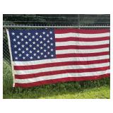 Large American flag 100% cotton approx. 112x 58
