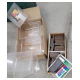 Box lucite store riser displays, baseball card
