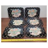 6 vintage Pepsi-Cola trays