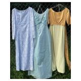3 vintage handcrafted formal gowns  *needs