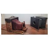 2 antique cameras - parts