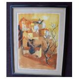 Mid Century Signed & Numbered 245/275 Lithograph