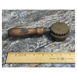 Very neat leather/fabric petal mould Millinerï¿½s