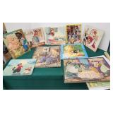 Lot of vintage puzzles black Americana