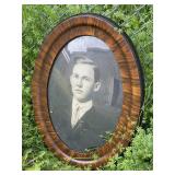 Antique photo in dome frame