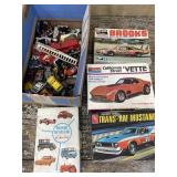 Box lot of hotwheels, matchbox cars, case with 12