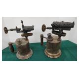2 blow torches brass
