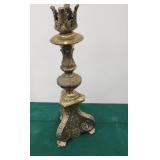 Large brass candle stick