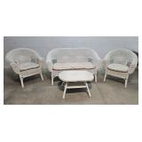 4 pc wicker set