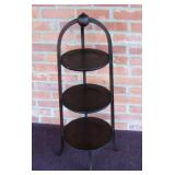 Antique Edwardian Style Mahogany 3 Tier Muffin