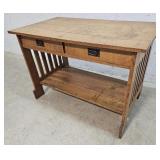 Mission style library table 44"25"29"