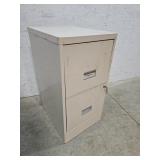 2 drawer metal file cabinet with keys