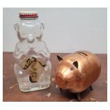 2 Banks - copper pig and snowcrest bear