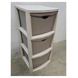 3 drawer plastic cabinet 18"22"38"