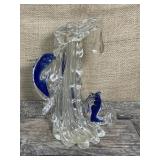 Art glass Dolphin sculpture