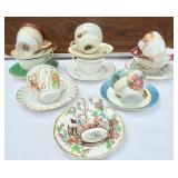 Lot of demitasse cups and saucers. Royal Doulton,