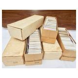 Mixed baseball, football & hockey cards.