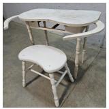 Vanity with stool