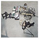 Sun shades, seat, funnels, etc