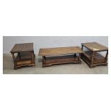 Delwood furniture co 3pc coffee table set